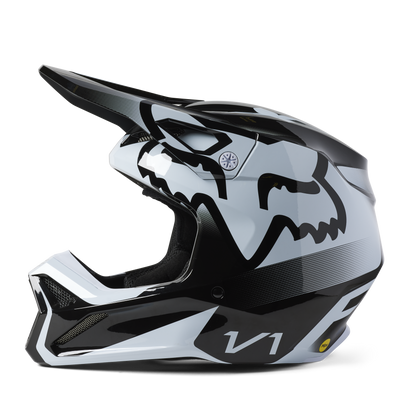 Fox Racing V1 Leed Helmet - Black/White