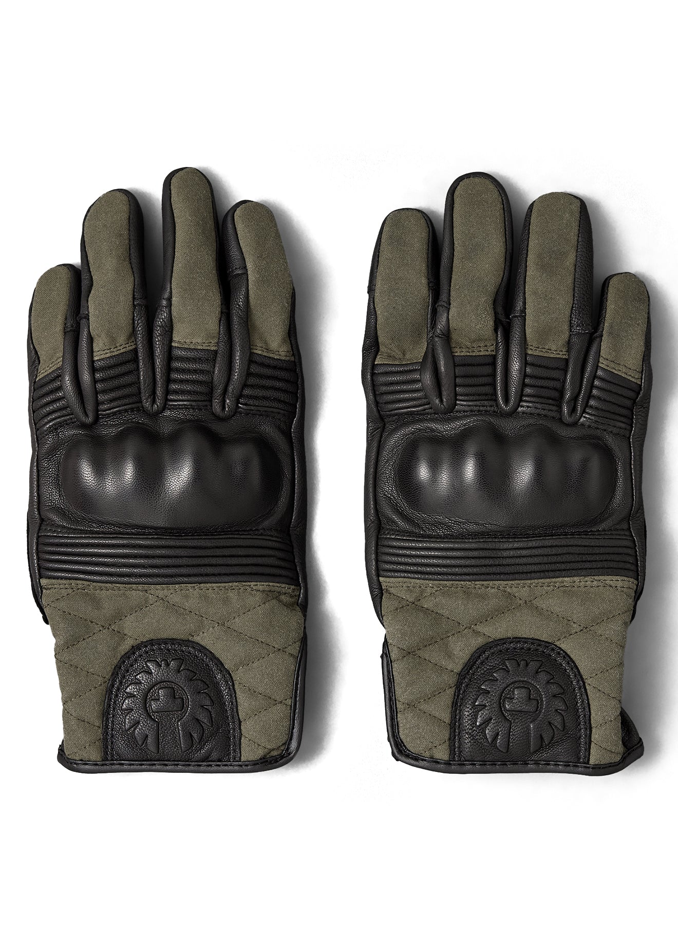 Belstaff Hampstead Gloves Black/Forest Green