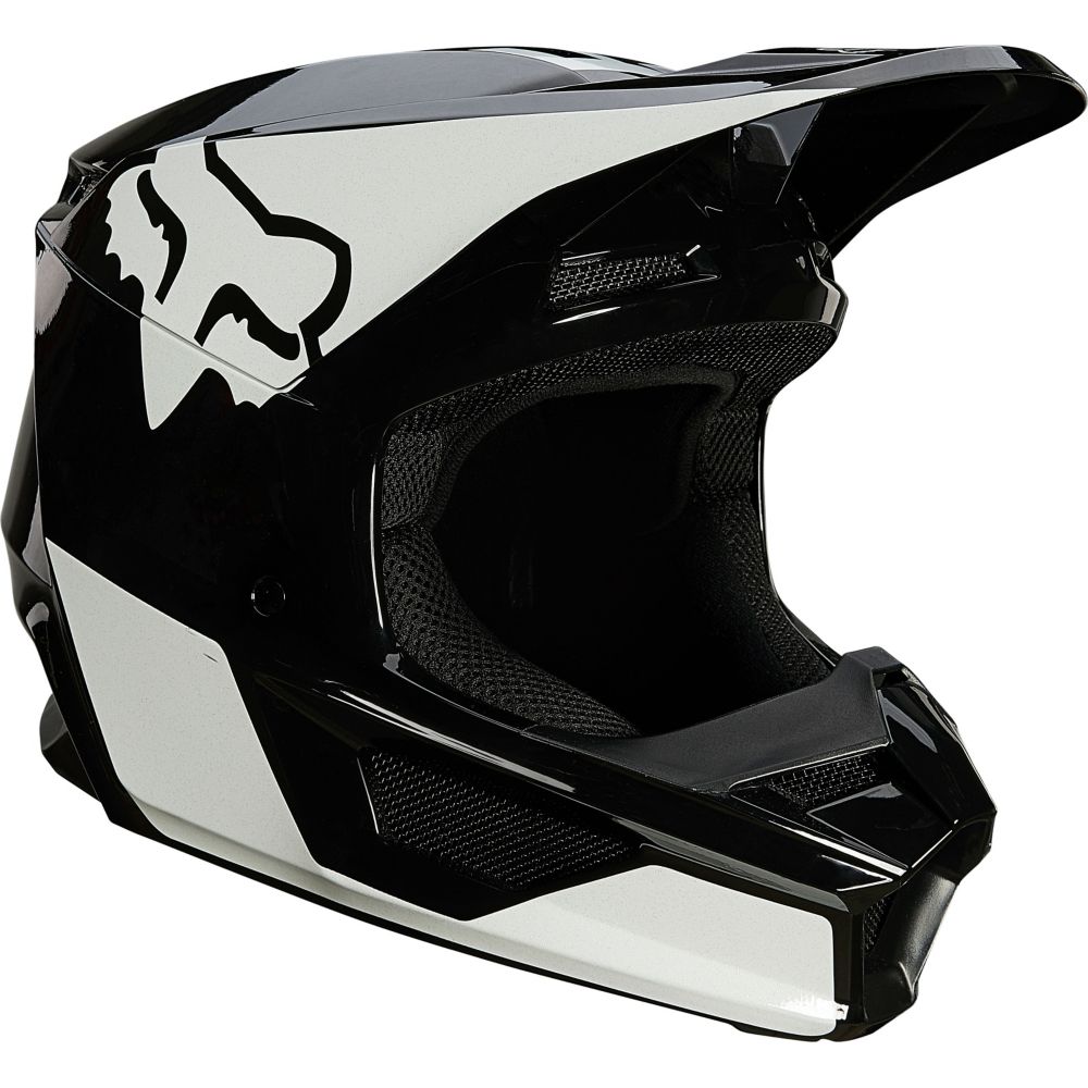 Casco cross Fox Racing V1 LUX Nero Bianco