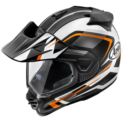arai xd 5 off road helmet discovery orange angle 1