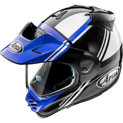 arai xd 5 off road helmet cosmic blue angle 1