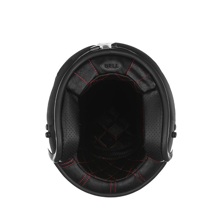 bell custom 500 culture classic motorcycle helmet gloss black interior