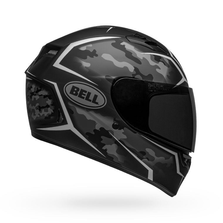 Bell Helmets Qualifier - Stealth Camo Matte Black/White – Atelier Motosport