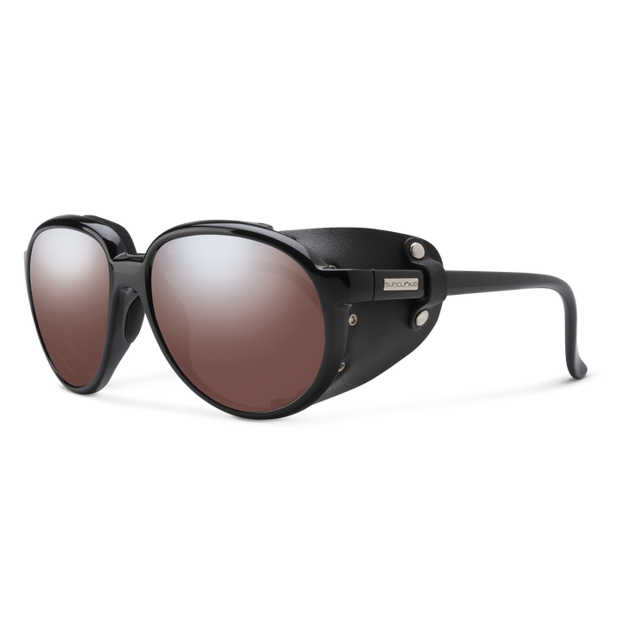 Smith Suncloud Glacier Sunglasses Black Polar Rose Flash