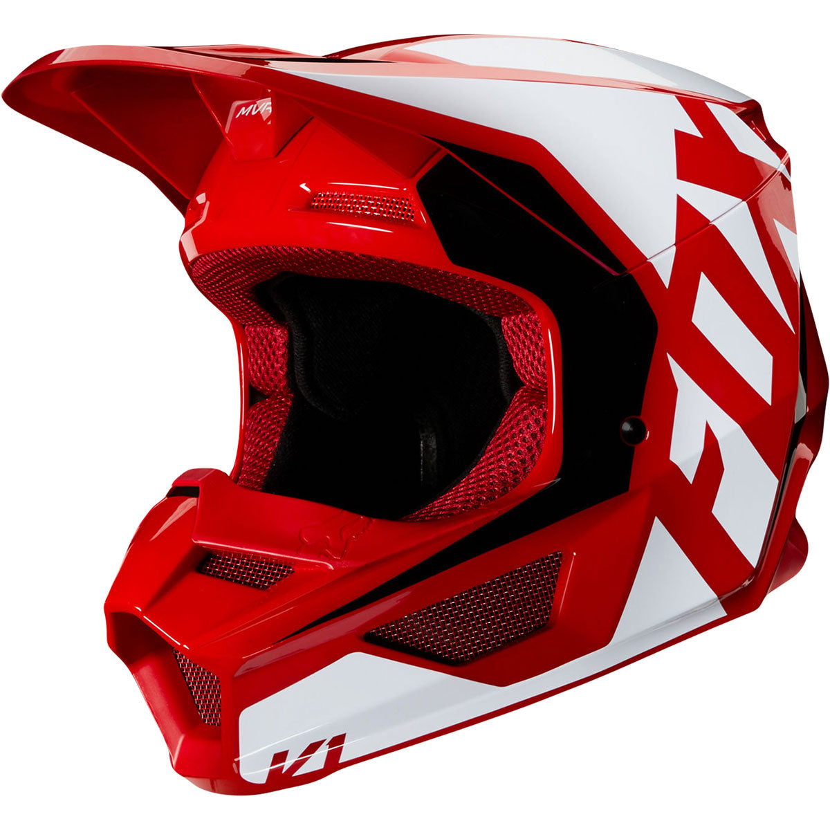 Fox Racing Youth V1 PRIX Motocross Helmet RED - Main Image