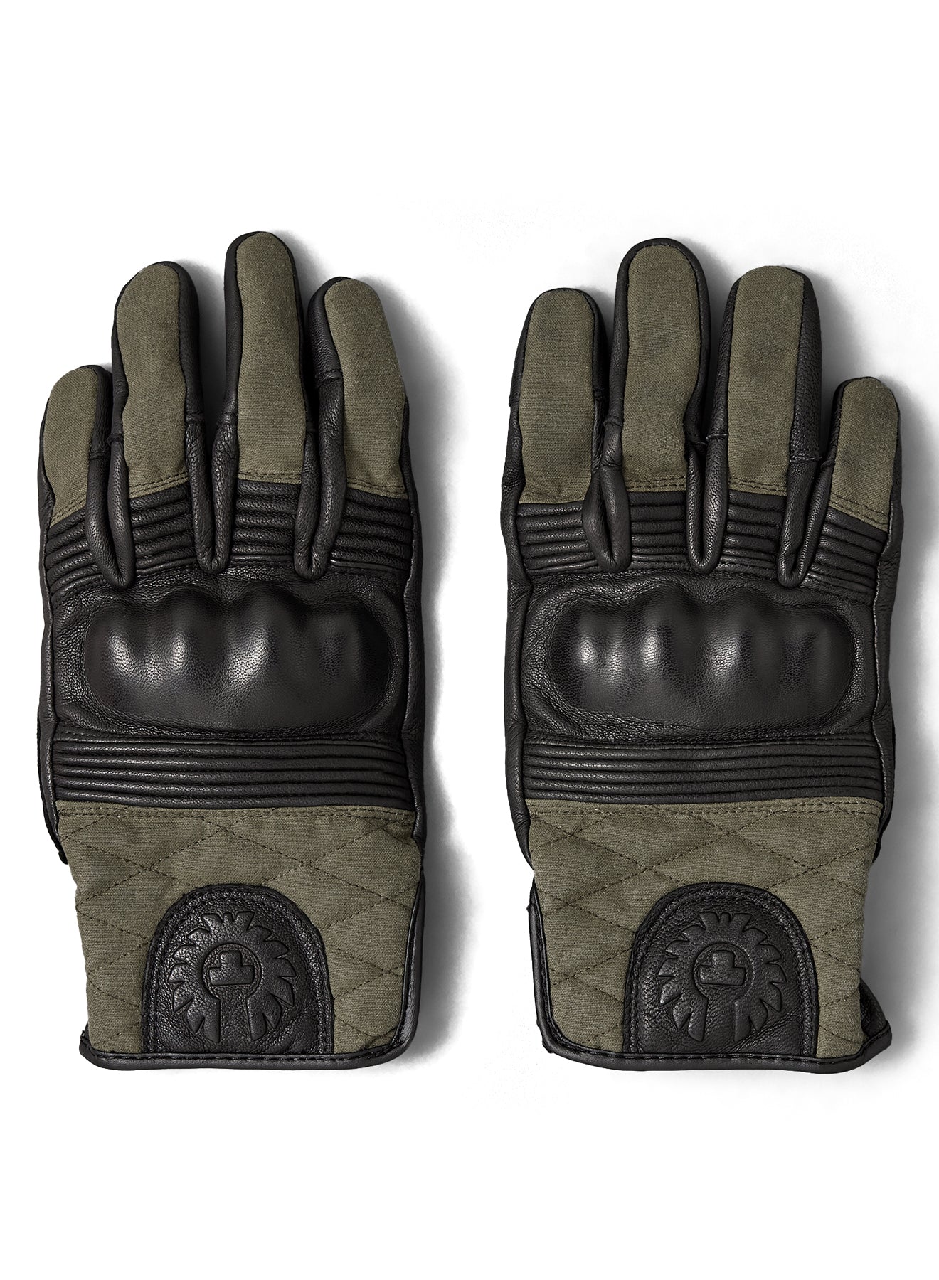 Belstaff Hampstead Gloves - Black/Forest Green