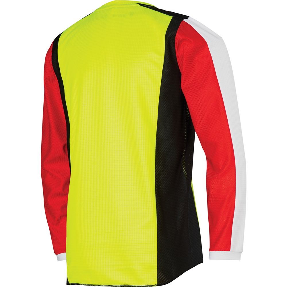 Shift Youth White Race Jersey Red Yellow