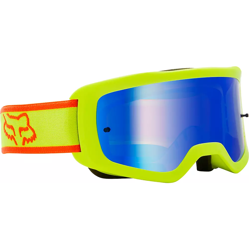 Fox Racing Men's Main Barren Goggle - Flo Yellow w/ Spark Lens