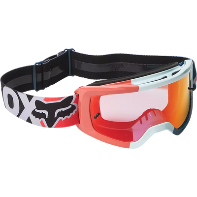 Fox Racing Men's Main Trice Goggle - Gray/Orange w/ Orange Lens