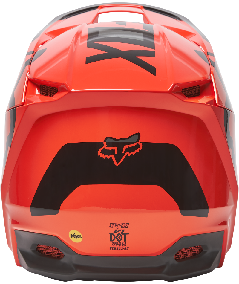 Fox Racing Men's Flo Orange V1 Lux Helmet