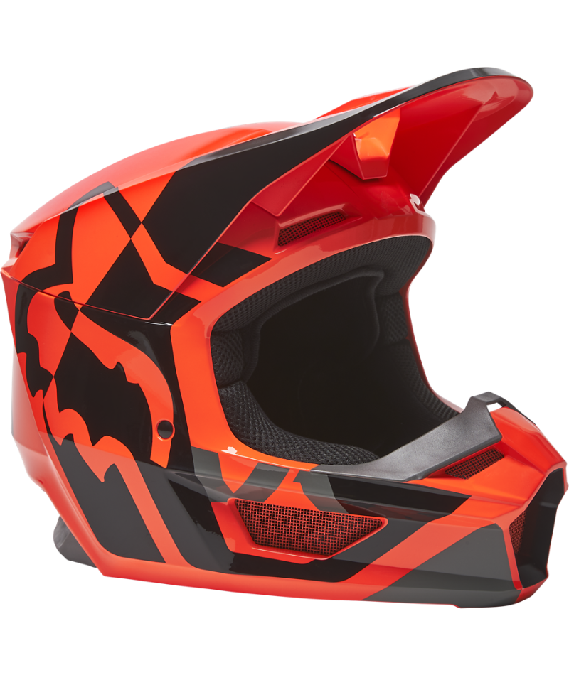 Fox Racing Men's Flo Orange V1 Lux Helmet