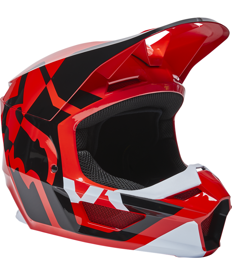 Fox Racing Youth Flo Red V1 Lux Helmet