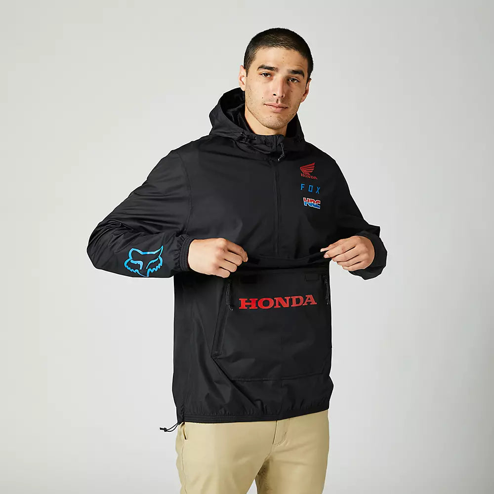 Fox Racing Honda Anorak Jacket Black Atelier Motosport