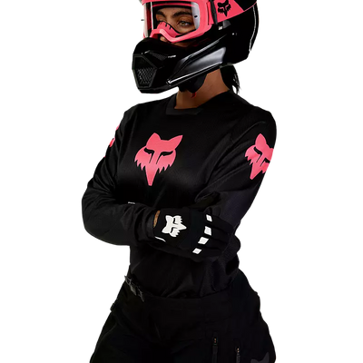 Fox Racing Womens 180 Blackout Jersey - Black/Black