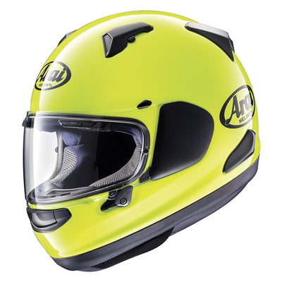 Arai Quantum-X Solid Helmet - Fluorescent Yellow