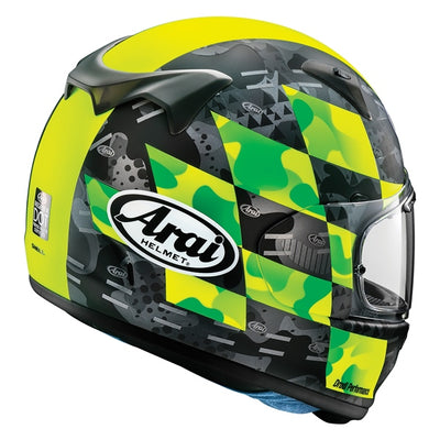 Arai Regent-X Graphic Helmet - Patch Fluorescent Yellow Frost