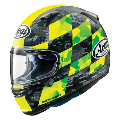 Arai Regent-X Graphic Helmet - Patch Fluorescent Yellow Frost