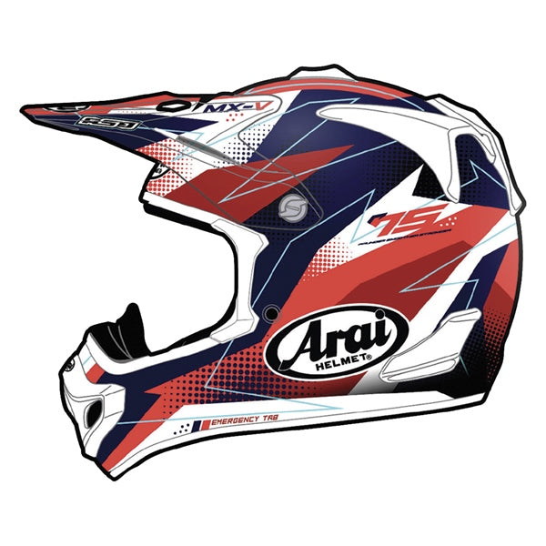 Arai VX-Pro4 Full Face Motocross Helmet - Resolute Red