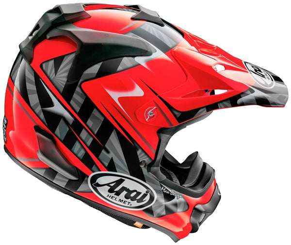 Arai VX-Pro4 Full Face Motocross Helmet - Scoop Red
