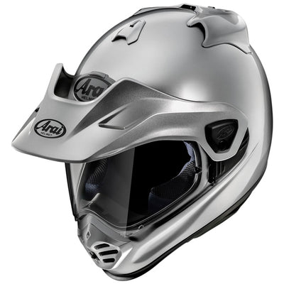 arai xd 5 off road helmet aluminium silver angle 1