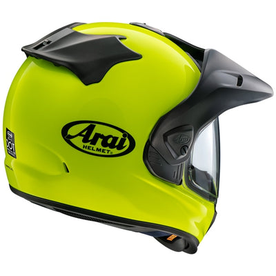 arai xd 5 off road helmet fluorescent yellow angle 2