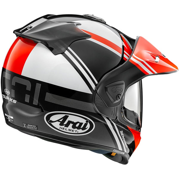 arai xd 5 off road helmet cosmic red angle 2