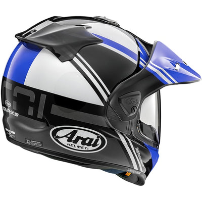 arai xd 5 off road helmet cosmic blue angle 2