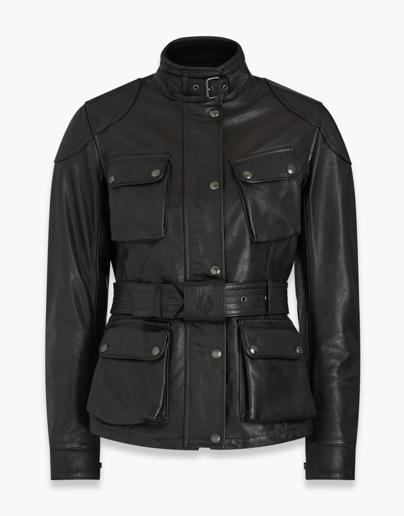 Belstaff Trialmaster Pro Women's Leather Jacket Antique Black
