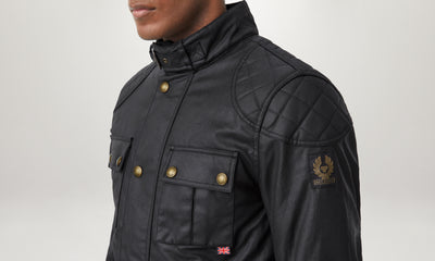 Belstaff Brooklands 2.0 Waxed Cotton Jacket - Black