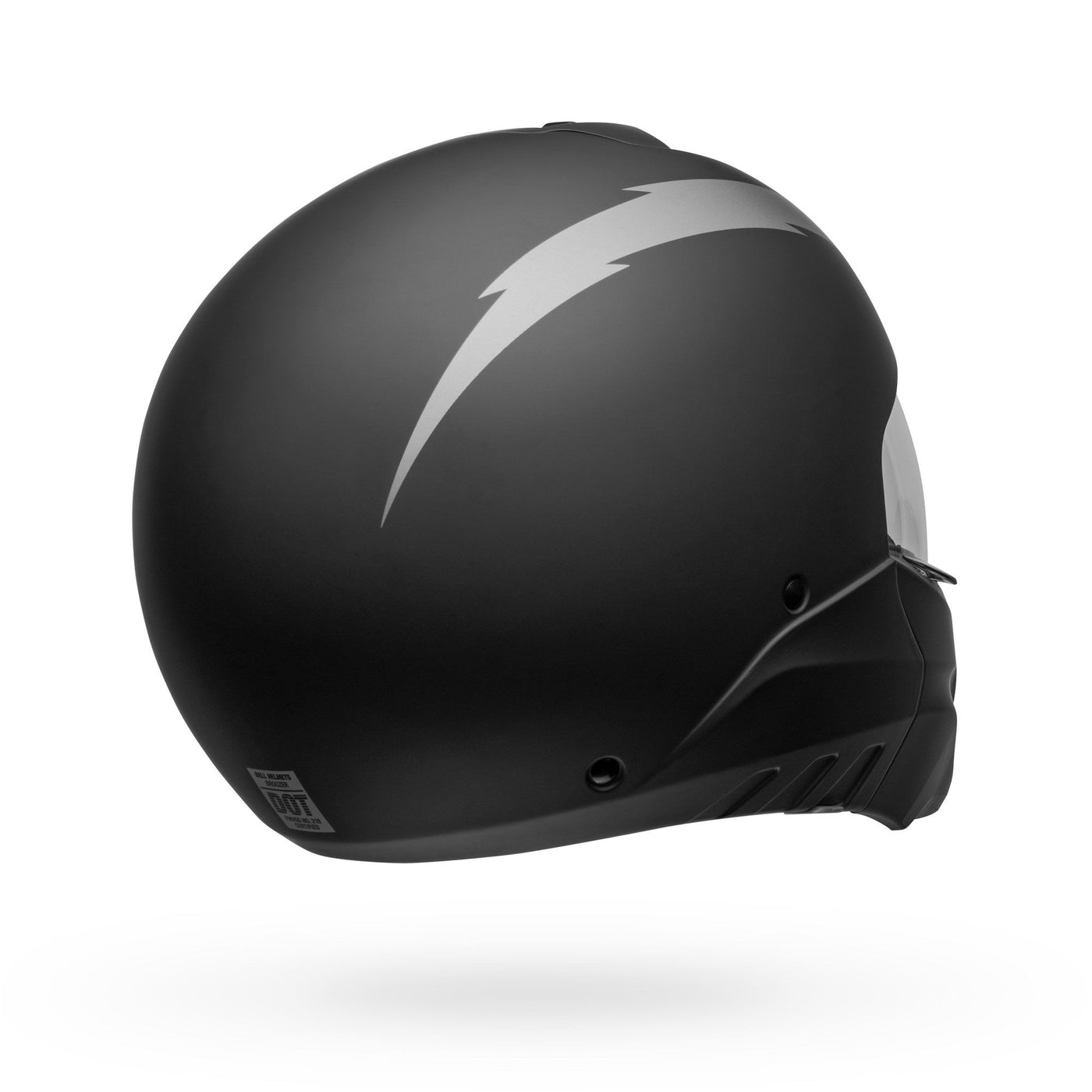 bell broozer modular street motorcycle helmet arc matte black gray back right
