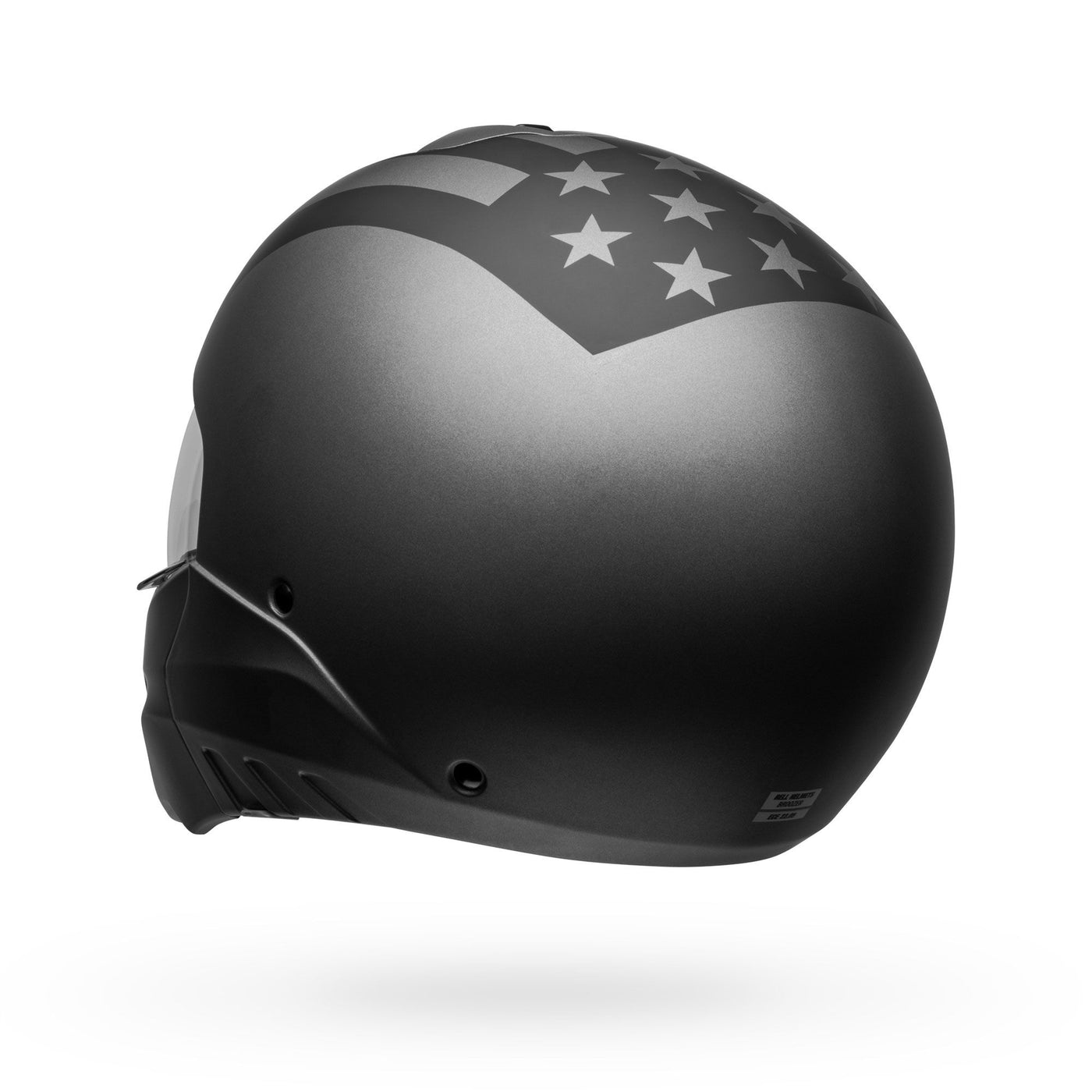 bell broozer modular street motorcycle helmet free ride matte gray black back left
