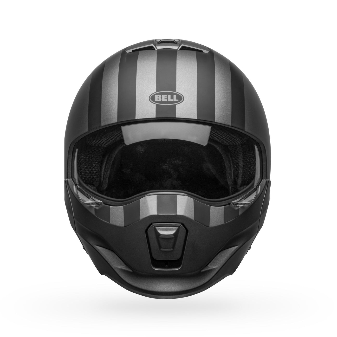 bell broozer modular street motorcycle helmet free ride matte gray black front