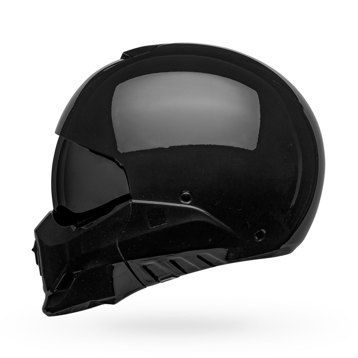 bell broozer modular street motorcycle helmet gloss black left