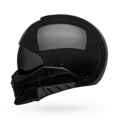 bell broozer modular street motorcycle helmet gloss black left