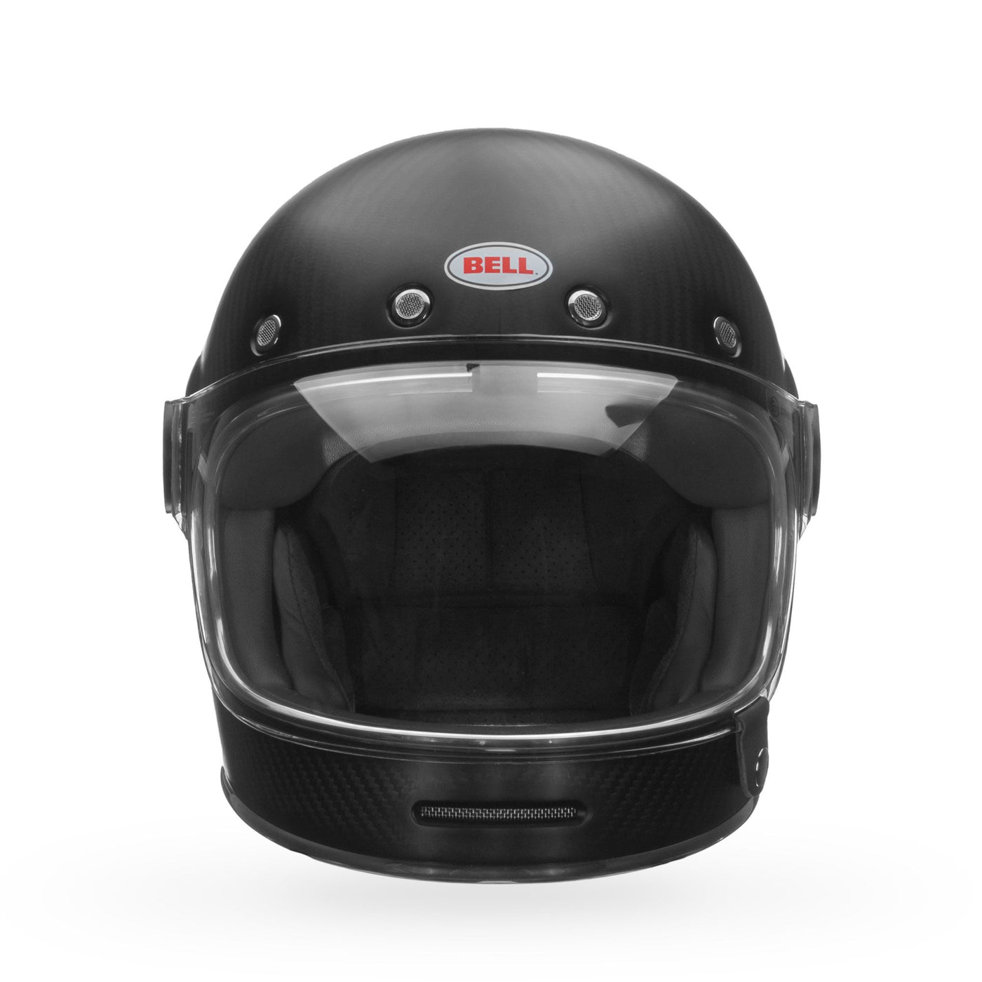 bell bullitt carbon culture classic motorcycle helmet matte bubble shield front