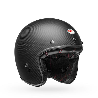 bell custom 500 carbon culture classic motorcycle helmet matte black carbon front right