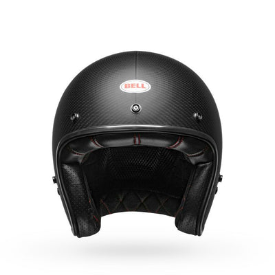 bell custom 500 carbon culture classic motorcycle helmet matte black carbon front