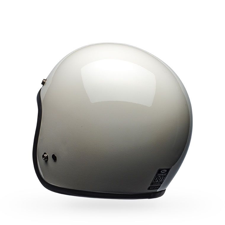 bell custom 500 culture classic motorcycle helmet gloss vintage white back left