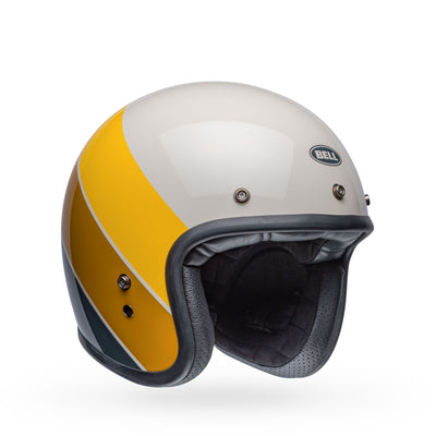 bell custom 500 culture classic open face motorcycle helmet riff gloss sand yellow front right