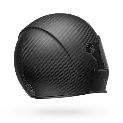 bell eliminator carbon culture classic motorcycle helmet matte black back right
