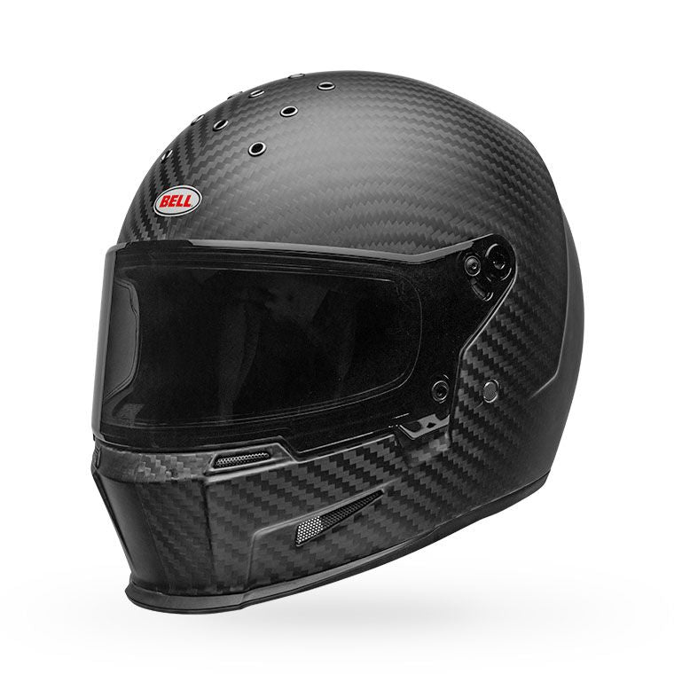 bell eliminator carbon culture classic motorcycle helmet matte black front left