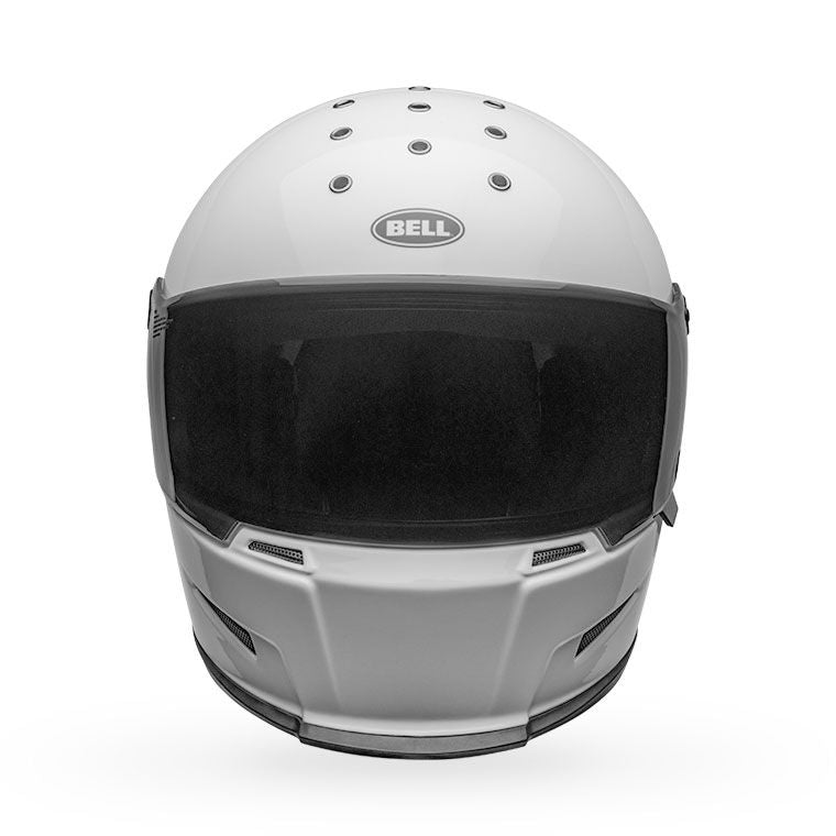 bell eliminator culture classic motorcycle helmet gloss white front