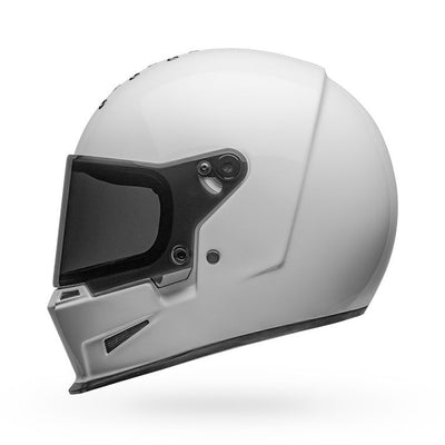 bell eliminator culture classic motorcycle helmet gloss white left