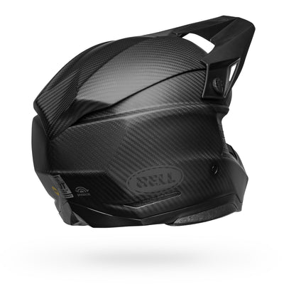 bell moto 10 spherical carbon dirt motorcycle helmet matte black back right