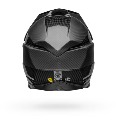 bell moto 10 spherical carbon dirt motorcycle helmet rhythm matte gloss black charcoal back
