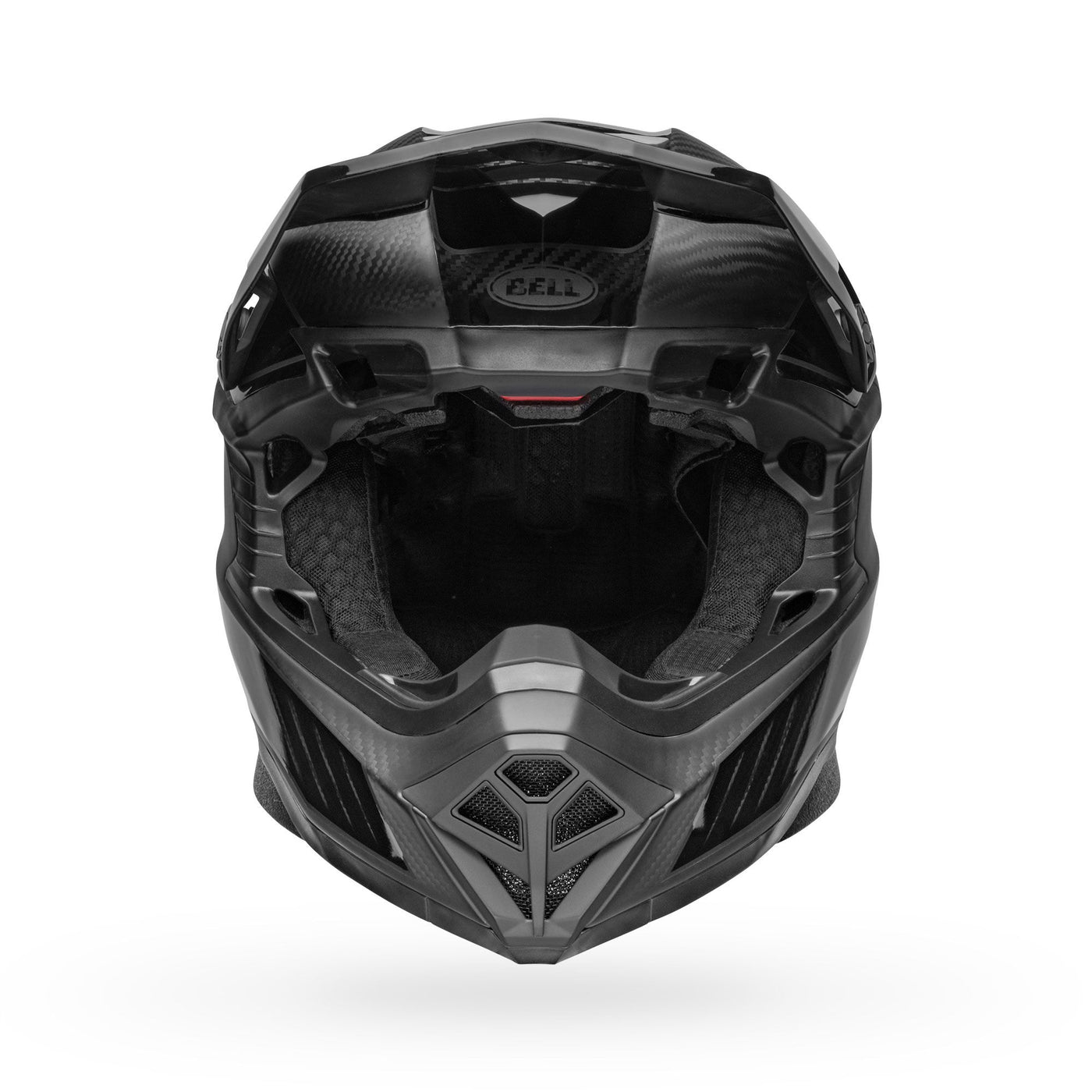 bell moto 10 spherical carbon dirt motorcycle helmet rhythm matte gloss black charcoal front