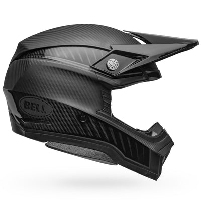 bell moto 10 spherical carbon dirt motorcycle helmet rhythm matte gloss black charcoal right