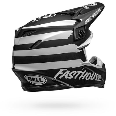 bell moto 9 mips dirt motorcycle helmet fasthouse signia matte black white back right