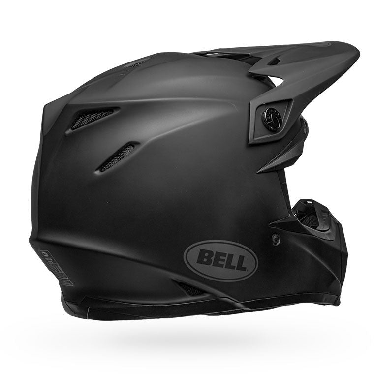 bell moto 9 mips dirt motorcycle helmet matte black back right