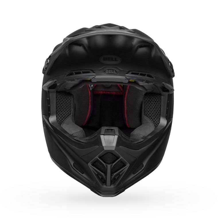 bell moto 9 mips dirt motorcycle helmet matte black front